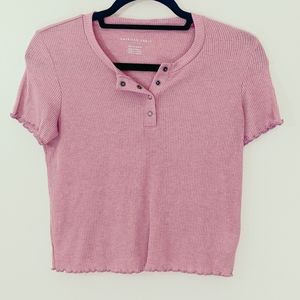 American Eagle Mauve Crop Top